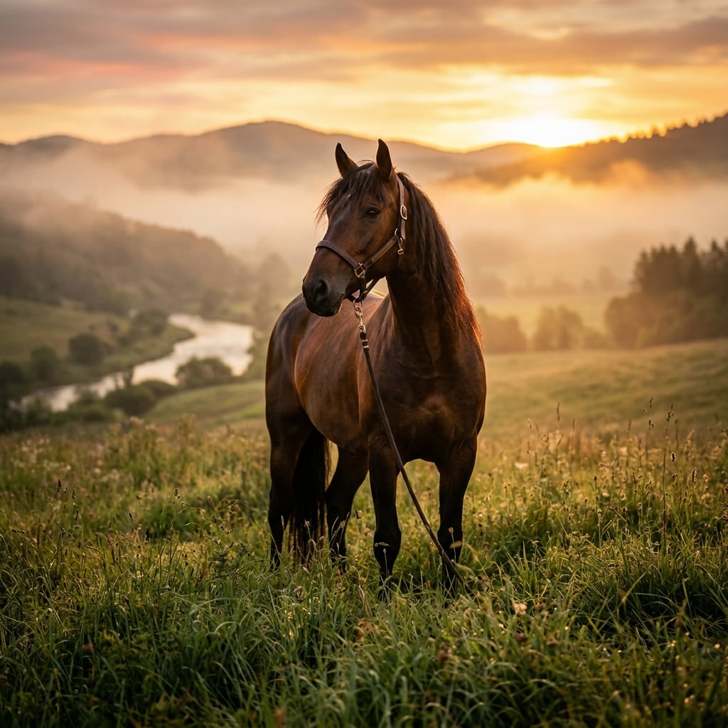 Scenic view of a horse